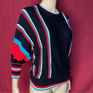 Vintage Totally 1980s Port of Call Dolman Sleeve Knit Sweater Size Large